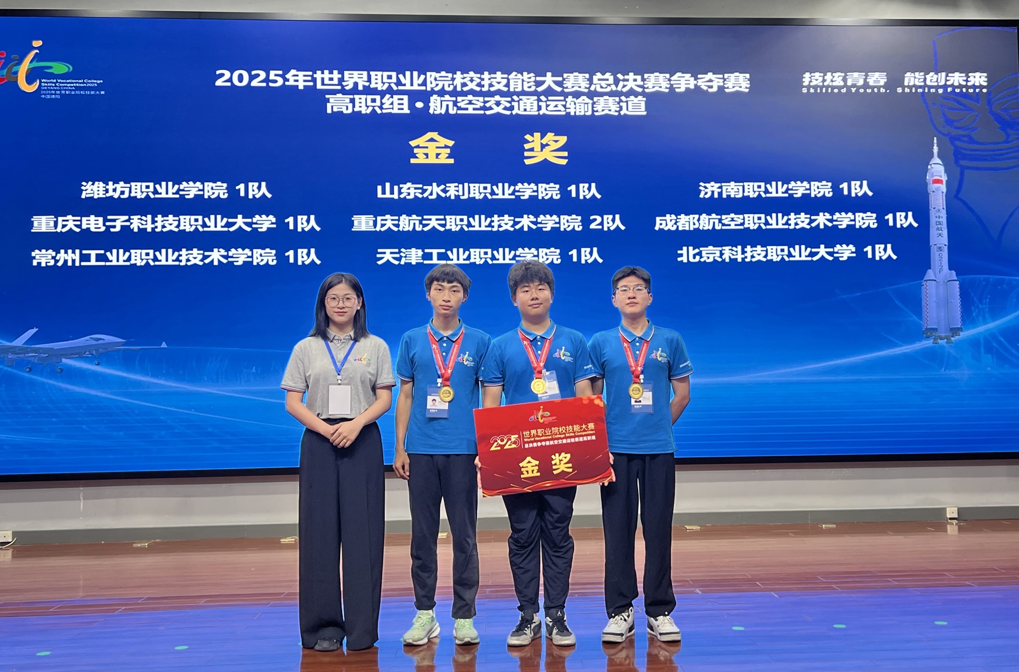 喜报:我校获2025年世界职业院校技能大赛“航空运输服务赛道”总决赛金奖